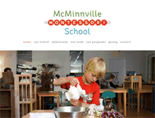 Tablet Screenshot of mcminnvillemontessori.com